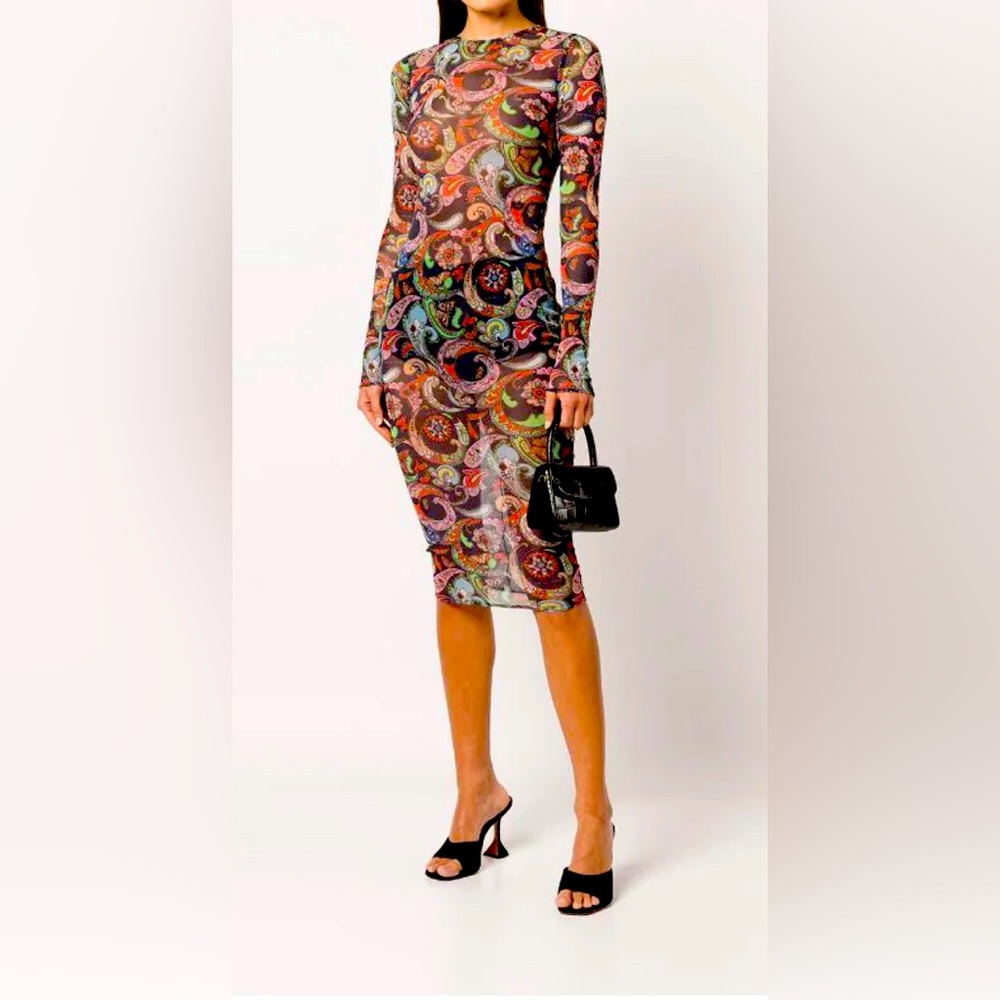 Fleur Du Mal Paisley Print Dress Size Small: never worn